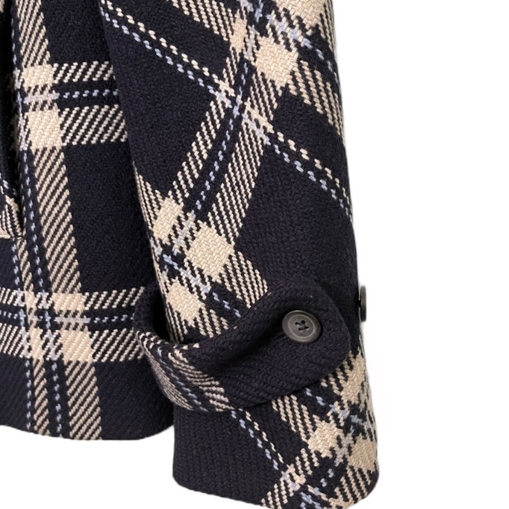 Talbots Women's Plaid Jacket - Black and White - Picture 4 of 9